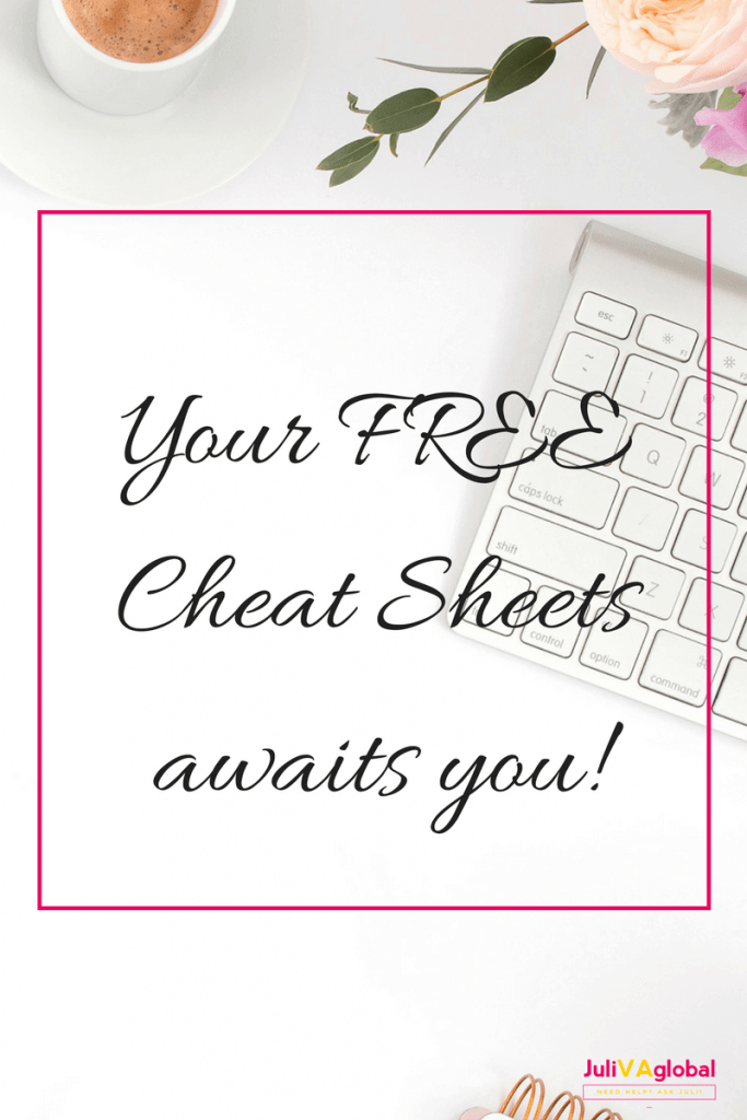 Free cheat sheets